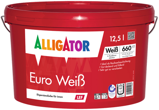 Alligator Euro Weiß LEF - Maler Lambert Shop