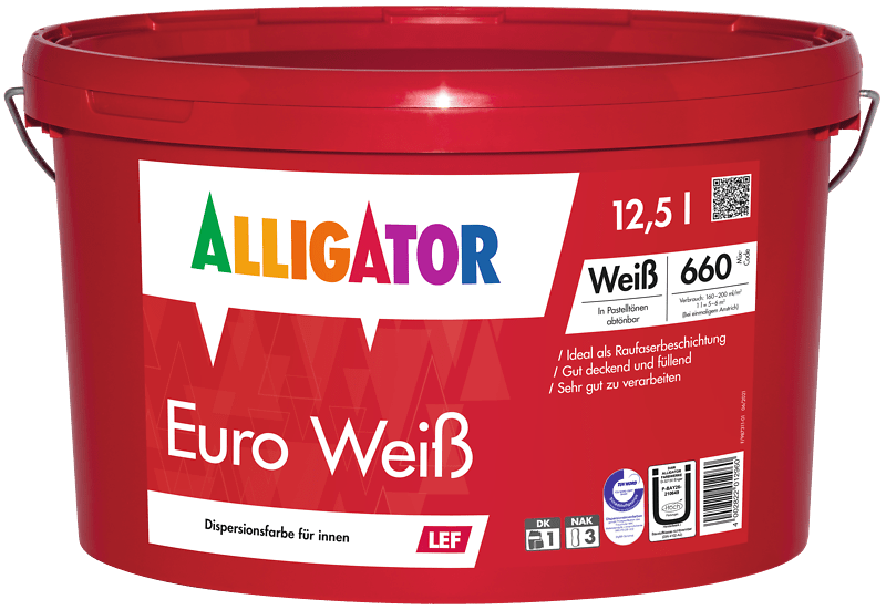 Alligator Euro Weiß LEF - Maler Lambert Shop